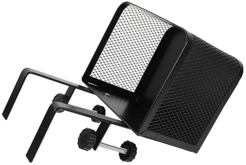 SUPVOX Under Desk Cable Management Tray Clamp-On Desktop Drawers Organizer Metal Wire Cord Basket for Office Desk Storage and Wire Management