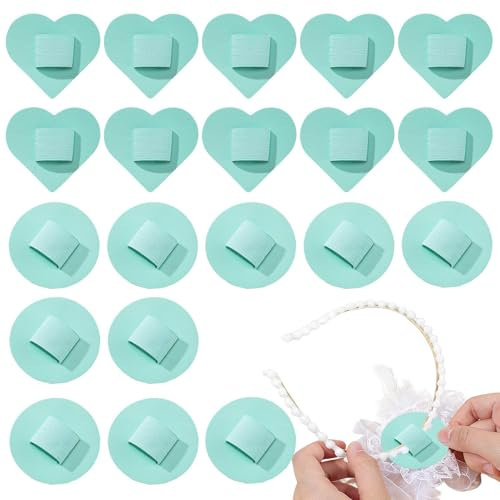 Coussinets pour Bandeaux 20 Pièces Base DIY Bandeaux à Main | Base Décorative Élastique pour Bandeau Pour Filles Femmes Tea Party Salle De Bain Coiffeuse