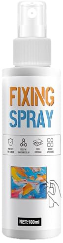 Rakiuty Fissativo Acrilico, Vernice Fissativa, Fissativo per Acquerello, Adatto per Pittura a Pastello, Pittura a Olio, Schizzi e Pittura a Pastello, 100 ml