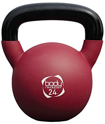 Body Revolution Neoprene Coated Cast Iron Kettlebells - Home and Gym Weights - Strength and Fitness Training Equipment for Men and Women, 2kg - 24kg