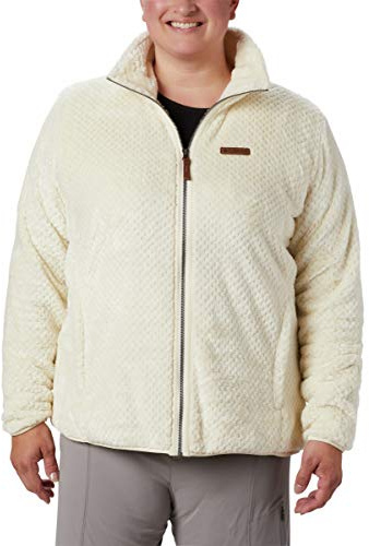 Columbia Fire Side II Sherpa Reißverschlussjacke für Damen, Chalk