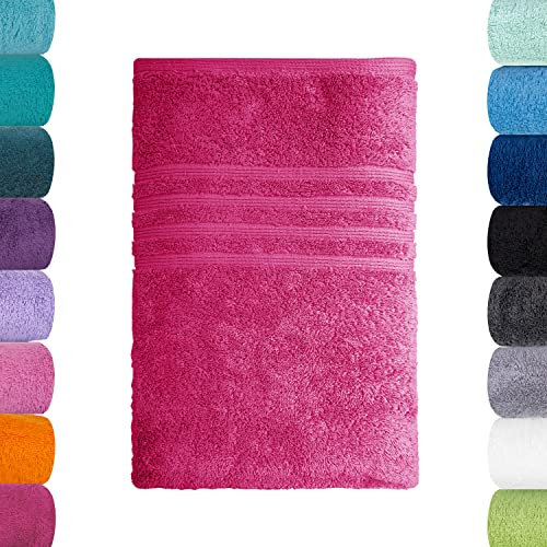 Lavea Handtuch, Rhabarber, 50 x 100 cm Premium Frotteeserie Bali | GOTS Zertifiziert, 100% Bio Baumwolle