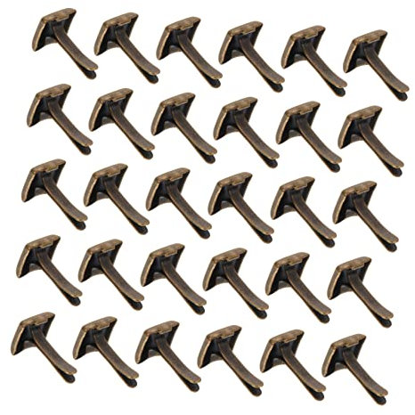 EXCEART 300 Stück Bastelnieten Doppelbeinige Quadratische Nieten Handwerk Nieten Selbstgemacht Zubehör Für Scrapbooking Fotoalbum Papierbasteleien