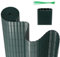 Gimisgu PVC Sichtschutzmatte 90 x 400 cm, Standard Sichtschutz, W-Struktur Verstärkung Innen, Wasserdicht Balkon Sichtschutz mit Kabelbindern, Balkonverkleidung Windschutz, Grün
