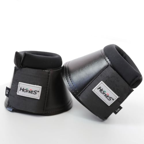 Horses Paraglomi in Neoprene Cody, Sicure e Resistenti, Comode e Pratiche, Made in Italy (Nero, l)