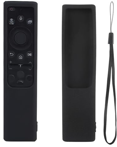 Funda Protectora de Silicona para Mando Samsung BN59-01357A TM2180E TM2280E(2022),Compatible con Smart TV QLED 2021, Resistente a Caídas, Color Negro