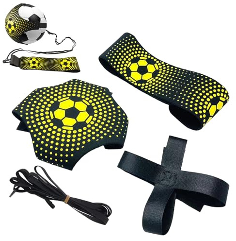 Kick Entraîneur Solo Football avec Ceinture Élastique Réglable pour Entraînement, Volleyball et Rugby - pour Enfants et Adultes Débutants