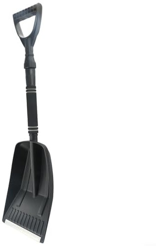 Pala da neve da 28 pollici, pala da neve esterna retrattile, pala da ghiaccio in alluminio strumento di rimozione della neve invernale