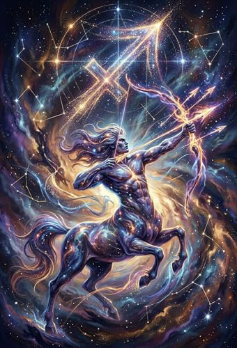 Zodiaco Sagittario Puzzle 1000 Pezzi, Regalo per Fan Astrologia