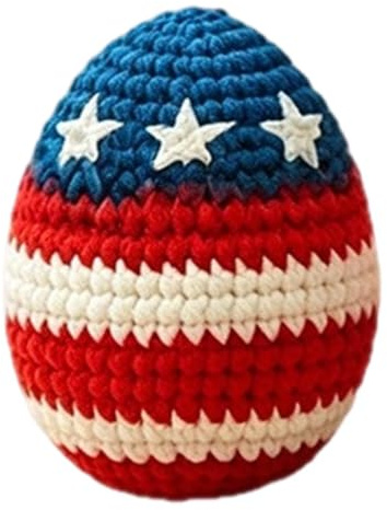 Whrcy Sac de Footbag tricoté Patriotique Portable coloré du 4 Juillet