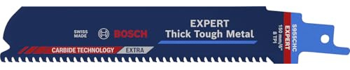 Bosch Professional 10x Expert ‘Thick Tough Metal’ S 955 CHC Säbelsägeblatt (für Zäher Stahl, Gusseisen, Länge 150 mm, Zubehör Säbelsäge)