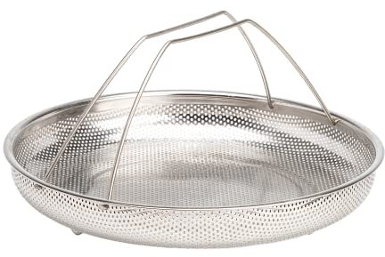 Goodful All-in-One Pan Steamer Basket, Premium Stainless Steel Construction, Dishwasher Safe, Perfect for Steaming Vegetables, Full Handle for Easy Use