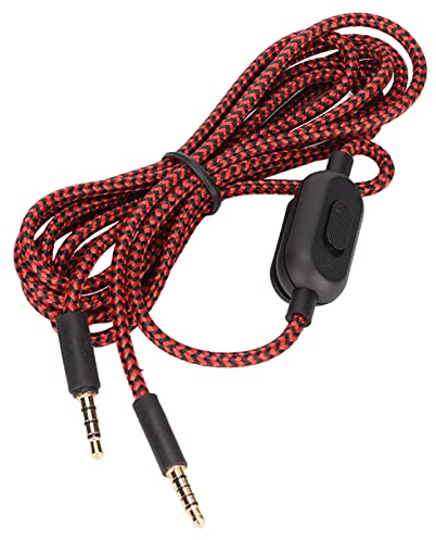 Gaming-Headset-Ersatzkabel mit Eingebautem Mikrofon und Lautstärkeregler für G433 G233 G Pro G Pro X, für Kingston Cloud Mix, Telefone, Tablets, PC