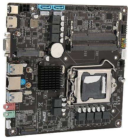 ASHATA B250 Motherboard, Micro ITX Gaming Motherboard, LGA1151 Motherboard Dual Channel DDR3 Unterstützung VGA RJ45 Port für 6. 7. 8. 9. Generation für I5 9400 CPU
