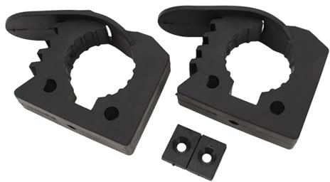 Morsetto in Gomma 2 Pezzi, Impugnatura a Sgancio Rapido per Strumenti 1 Pollice a 1,5 Pollici di Diametro Utilizzati su Fuoristrada, UTV, ATV, Camion, Treno, Barca,