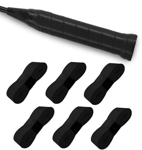Nastro Grip per Racchetta,6 PCS Grip per Racchette Da Tennis E Badminton,Grip per Racchette Da Tennis Con Super Traspirante Assorbente Asciugatura Rapida Sopra Racchetta Da Badminton Antiscivolo