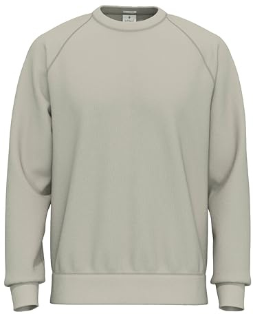 SoftSpun Sweatshirt for Men UK | 100% Original Plain Raglan Mens Crew Neck Terry Cotton Sweatshirts Jumpers for men | Year-Round Men's Sweatshirts No Hood for Casual, Work and Gym
