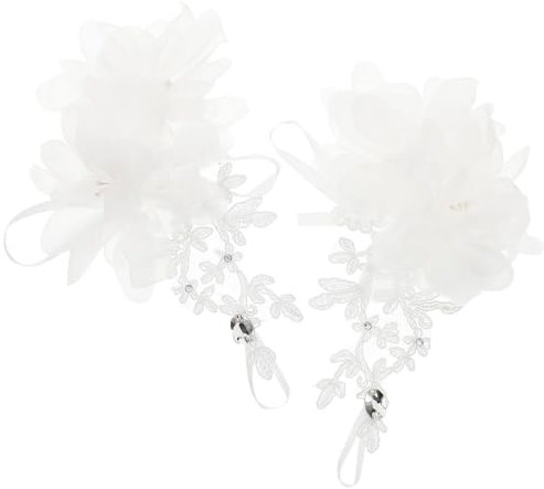 DEARMAMY 1paar Kurze Hochzeits-handschuhe Spitzenstoff Mit Eleganten Details Für Brautmode Für Hochzeiten Abschlussbälle Und Teepartys