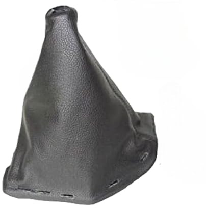 The Tuning-Shop Ltd Soufflet de levier de vitesse avec cadre en plastique Cuir noir 190 mm