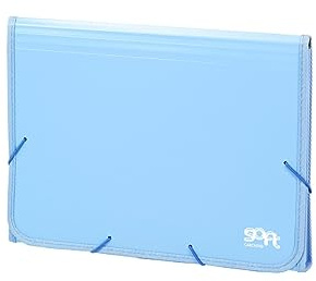 Charcivo Carpeta archivador acordeon 13 departamentos, serie Soft, color azul, 19260010