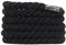 Slaace Cordones Chunky Rope air force, 8 mm 150 cm y 3 colores disponibles, cordones retorcidos para zapatillas, cordones nike, cordones gruesos, cordones para zapatillas (Negro)