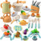 SLEMAKO Children's Outdoor Accessories - Mud Kitchen Play Set, Pot Set for Role Play, Gift for Children 3+