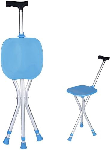 Bastone Da Passeggio Con Sedile Sedia Con Bastone Da Passeggio Sgabello Treppiede Maniglia Regolabile In Altezza Sedia Da Escursionismo Da Viaggio Pieghevole Per Uomini Anziani