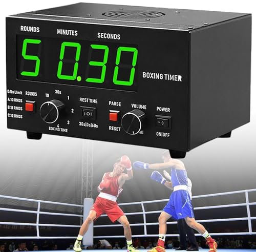 Reloj temporizador LED para gimnasio en casa, para entrenamiento por intervalos, reloj temporizador de fitness, accesorios de gimnasio en casa para hacer ejercicio, reloj con pantalla digital para b