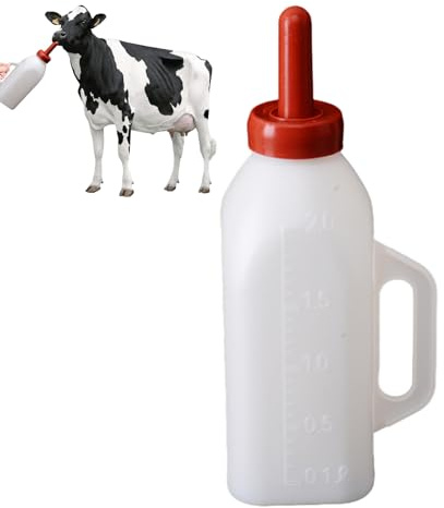 de Ternero Genérico, Botellas de Cabra para Alimentar a los bebés de Cabras - 2L Pequeño: Eruling Bottle recolectando para Vacas de Lactancia | Necesidades de Ganado, estación de alimentación