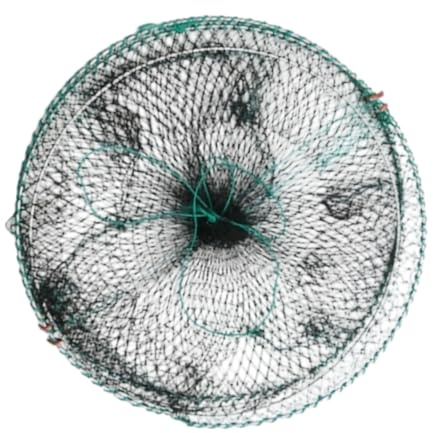 Sionhiuo Piège à Poisson, Filet Pliable Capture Vivante, Piège À Crevettes 30,5 Cm X 61 Cm pour Eau Salée Rivière Lac Côte Homard Crabe Crevette Kayak Tortue Plage Eau Douce