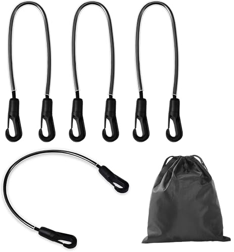 yeeplo Lot de 4 courroies de queue de 54 cm - Couverture élastique pour cheval - Sangles de jambe avec double clips - Bande élastique - Sangle de couverture pour cheval - Pour l'entraînement des