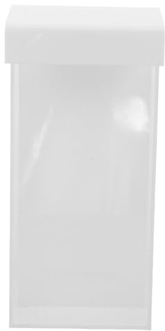 TOMETURE Portadepliant in Acrilico con Coperchio - Espositore Trasparente per riviste, opuscoli e volantini - Scatola per Materiale di Marketing da Parete, Dimensioni 9,8x4,3x2 Pollici