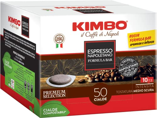 Kimbo Espresso Napoletano - 500 Cialde ESE 44mm con Puro Caffè Torrefatto in Italia
