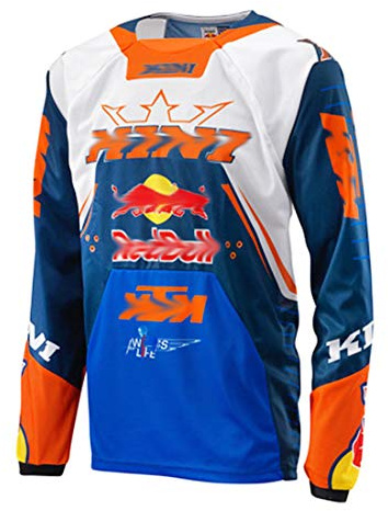 YSYFZ MTB Jersey Outdoor Ciclismo Sportivo Tuta da Equitazione Camicia a Maniche Lunghe Fuoristrada Servizio di Moto a Maniche Lunghe T-Shirt Downhill Tuta Sportiva off-Road Uomo Estate