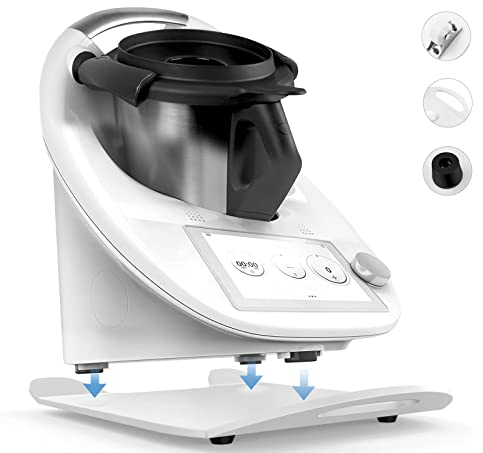 bonna Tabla deslizante para Thermomix TM6, TM5, tabla deslizante con metal compuesto premium, blanco