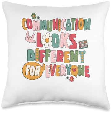 Speech Pathologist Speech Therapy SLP Special Educ ABA Throw Pillow, 16x16, Multicolor