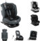 Kikkaboo Kindersitz i-Moove i-Size (40-150cm) Isofix 360-Grad-Drehung Kopfstütze, Farbe:grau