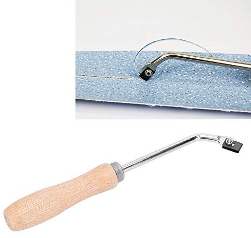 Groover Bois de Hêtre Rainurage Gouge Acier Outil de Rainurage Couteau à Rainurer Outils de Revêtement de Sol pour Sol en Plastique PVC