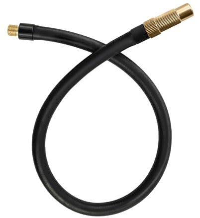 50cm Tubo di Prolunga con Adattatore Valvola Schrader & Presta - 2 in 1 Tubo di Estensione compatibile con Xiaomi Compressore Digitale Portatile, Universale per Pneumatici Auto Bicicletta Motociclo