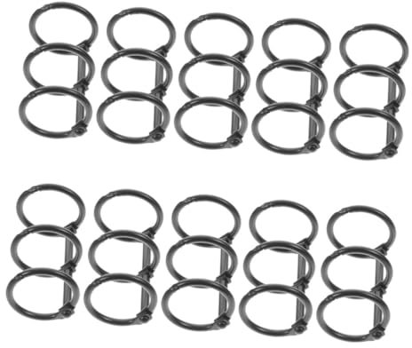 Parliky 10stücke Teiliges Metallringbinder Schwarz Tragbare Segmentierte Buchbinderringe Für Loseblattsammlungen Scrapbooking Büro Schule Notizhefte Und Planerorganizer