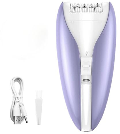 Cordless Epilator for Women, 750mAh Quiet Facial Epilator with 2 Speed, Hair Removal Device for Underarms, Legs, Arms
