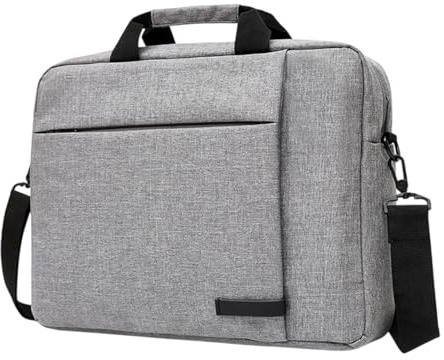 WJUAN Laptoptasche 16 Zoll Grau – Wasserabweisende Laptop Tasche & Aktentasche Herren mit Schultergurt – Notebook Tasche für Geräte bis ca. 16 Zoll, Dokumente, Büro & Reisen