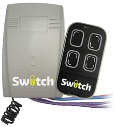 Récepteur Universel pour Portail & Porte de Garage, éclairage. 2 canaux, 433.92 MHz, Multi Switch | Compatible Faac, bft, Marantec, Somfy, Genuis, Nice. Télécommande MS-One Incluse en Rolling Code.