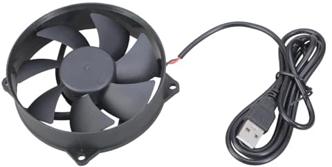 Obotsnoi Ventilador de refrigeración para PC HDTV, caja silenciosa, 5 V, alimentación USB, 92 mm x 92 mm x 25 mm, 92 mm, red protectora, componente de repuesto para computadora