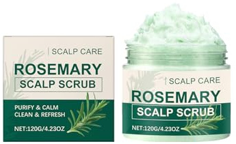 Scrub per il cuoio capelluto al rosmarino e menta, shampoo esfoliante alla biotina, lenisce il prurito del cuoio capelluto, favorisce una crescita forte dei capelli, adatto sia a uomini che a donne