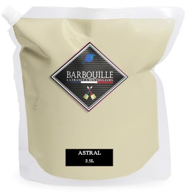 Peinture Beige Lin Acrylique Astral - Aspect Velours - Peinture Mur, Plafond & Boiserie - Lessivable - Séchage En 30 min - COV A+ - Fabriquée En France - 2,5 L - BARBOUILLE