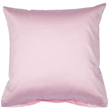 Traumschloss Mako-Satin Kissenbezug aus 100% gekämmter Mako-Baumwolle - hautsympathisch und atmungsaktiv, Farbe:rosa, Größe:40x40
