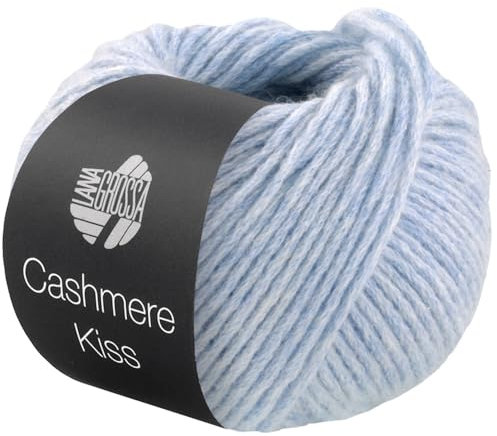 LANA GROSSA Cashmere Kiss | Edle Merino-Kaschmir-Mischung | Handstrickgarn aus 70% Schurwolle (Merino superfein) & 30% Kaschmir | 25g Wolle zum Stricken & Häkeln | 70m Garn FB 110