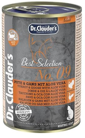 Dr. Clauder's Best Selection Adult No. 9 Pute & Gans mit Aloe Vera | 6 x 400 g