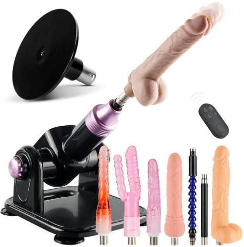 Amausen Sex Machine with Wireless Remote Control | Thrusting Dildo Machine for Men Women & Couples | Adult Anal Toys with 3XLR Connector | Discreet Packaging